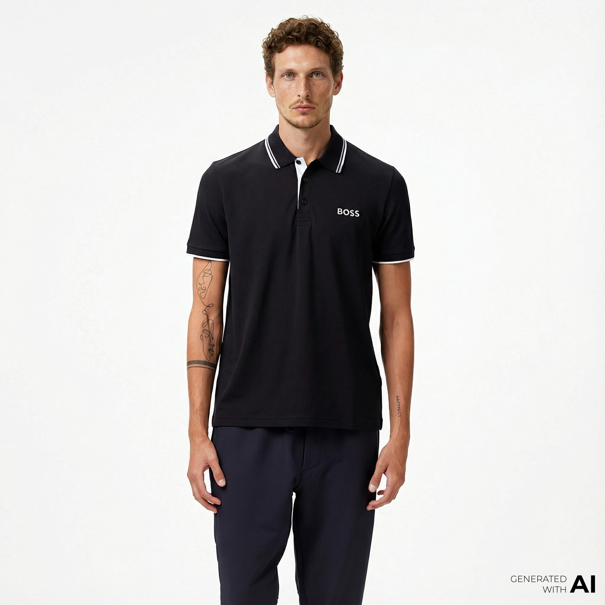 Boss Paddy Pro Erkek Koyu Mavi Polo