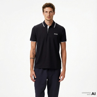  Boss Paddy Pro Erkek Koyu Mavi Polo