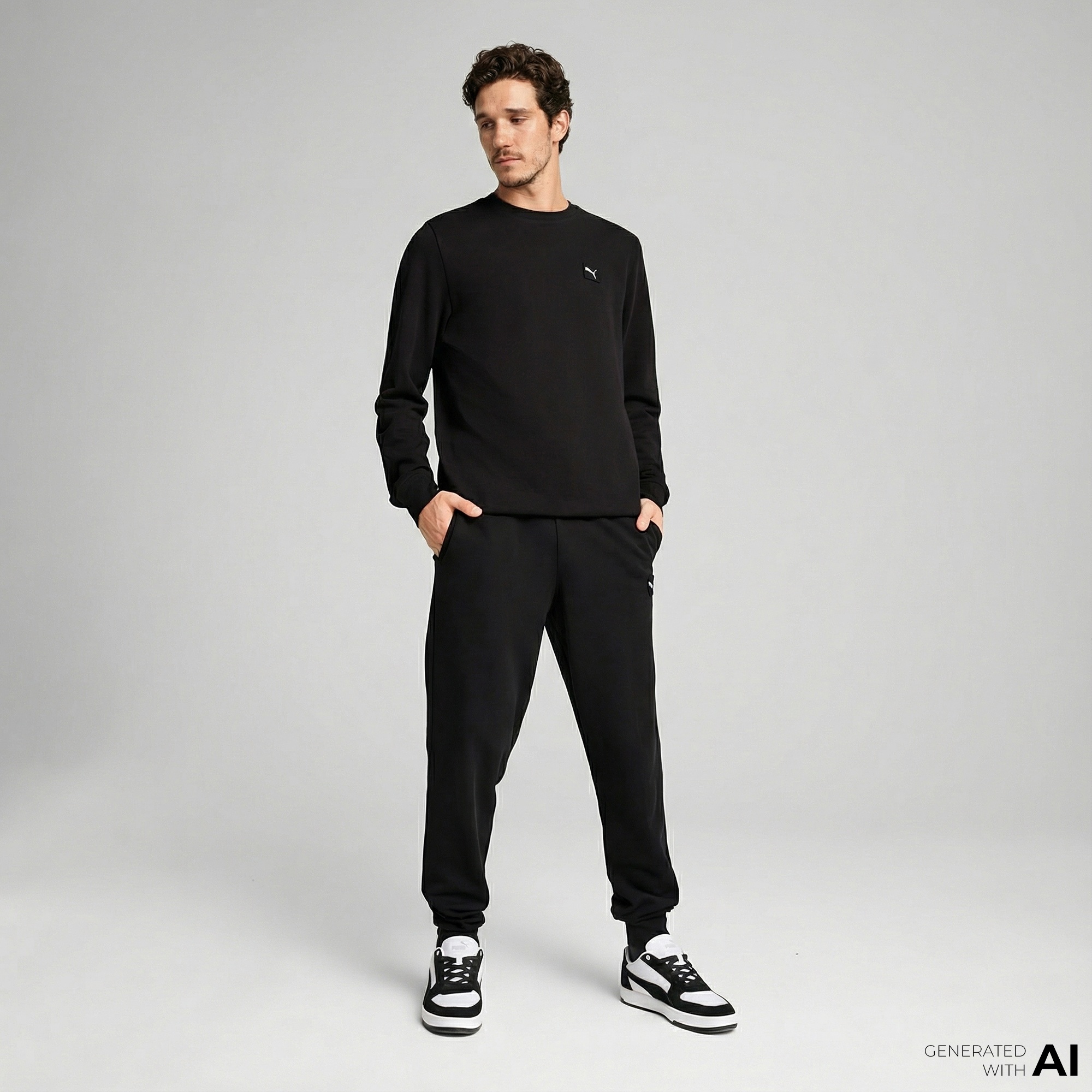 Puma Essential Elevated  Erkek Siyah Eşofman Altı