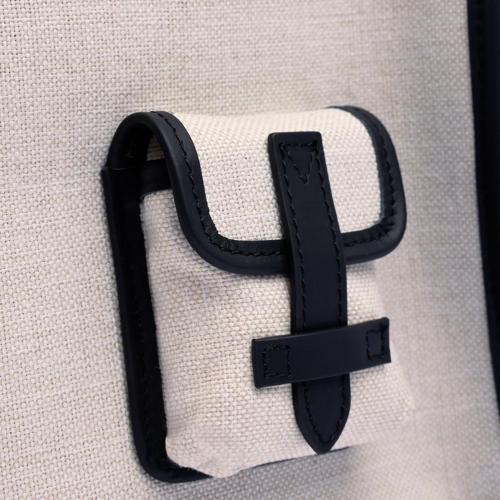 YARGICI Cep Detaylı Deri Garnili Canvas Omuz Çantası