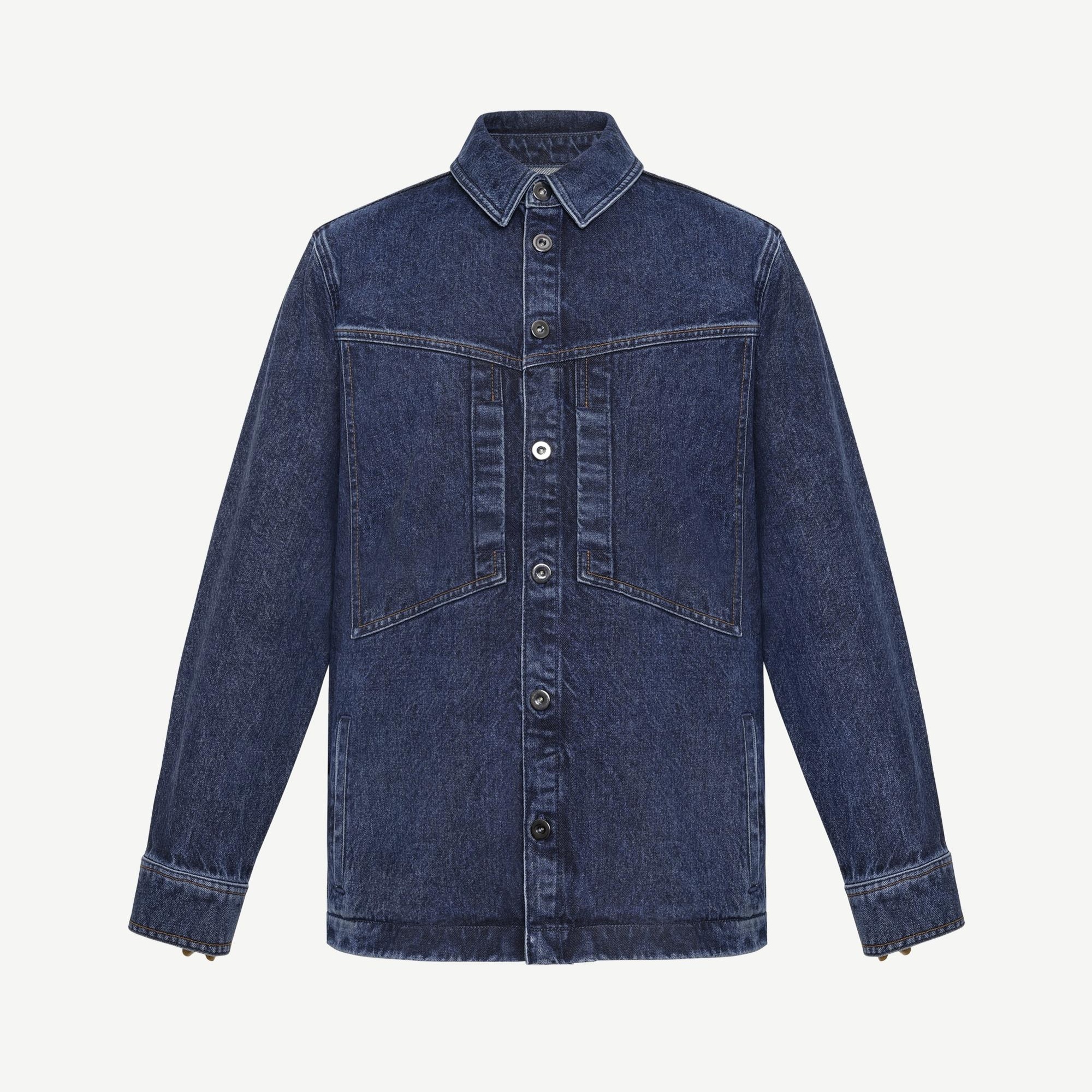 Dikiş Detaylı Denim Ceket