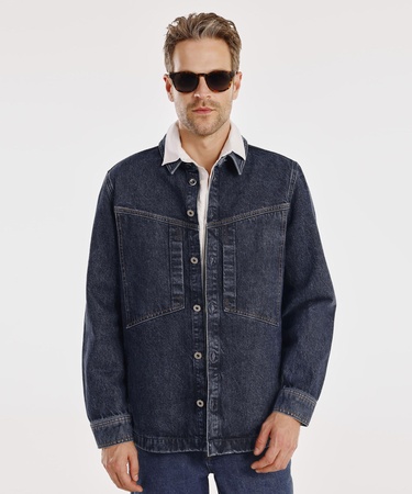  Dikiş Detaylı Denim Ceket