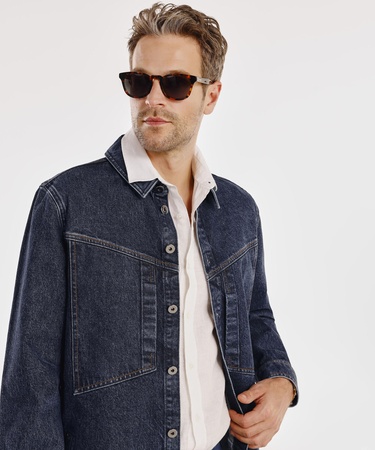  Dikiş Detaylı Denim Ceket