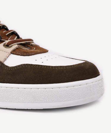  YARGICI Parçalı Deri Sneaker