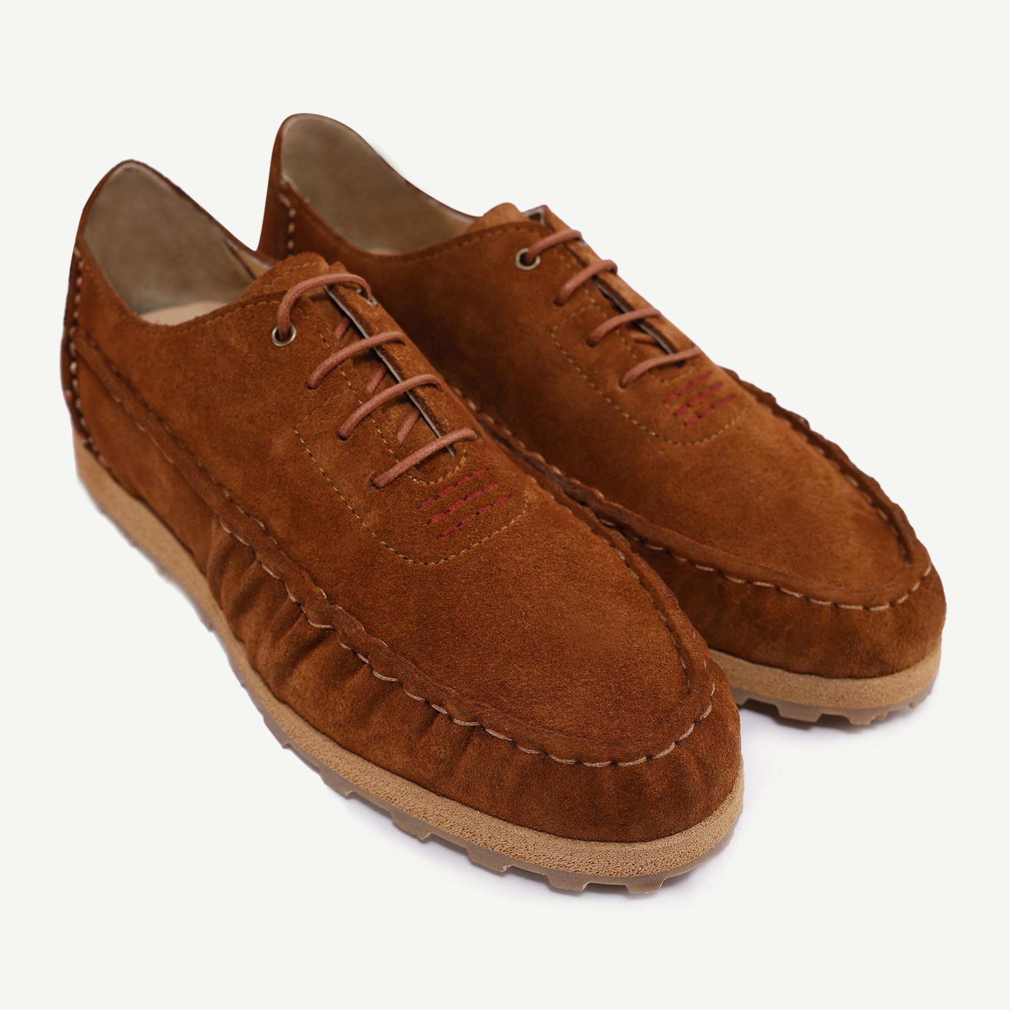 YARGICI Saraç Detaylı Deri Bağlı Ayakkabı