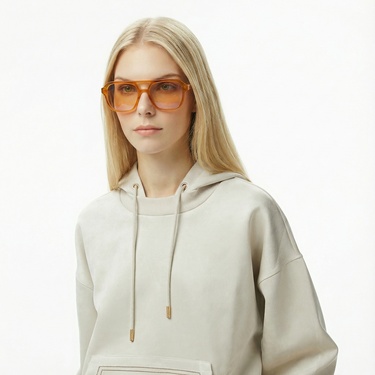  Guess Eco Scuba Kadın Krem Hoodie