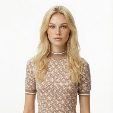  Guess Lise Kadın Bej Elbise
