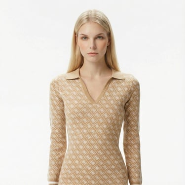  Guess Aubrey Yün Karışımlı Kadın Bej Elbise