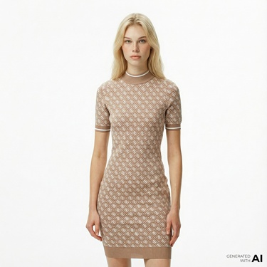  Guess Lise Kadın Bej Elbise