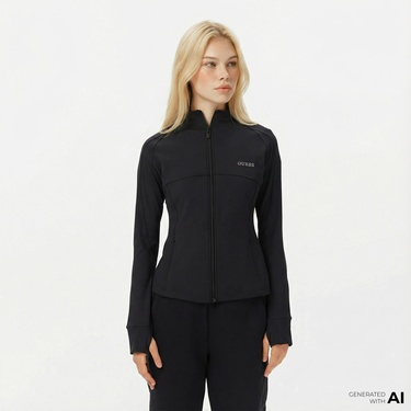  Guess Margot Kadın Siyah Ceket