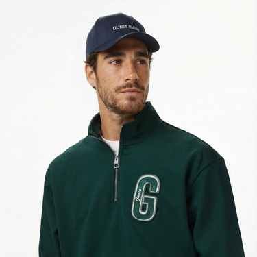  Guess Harris Erkek Yeşil Sweatshirt