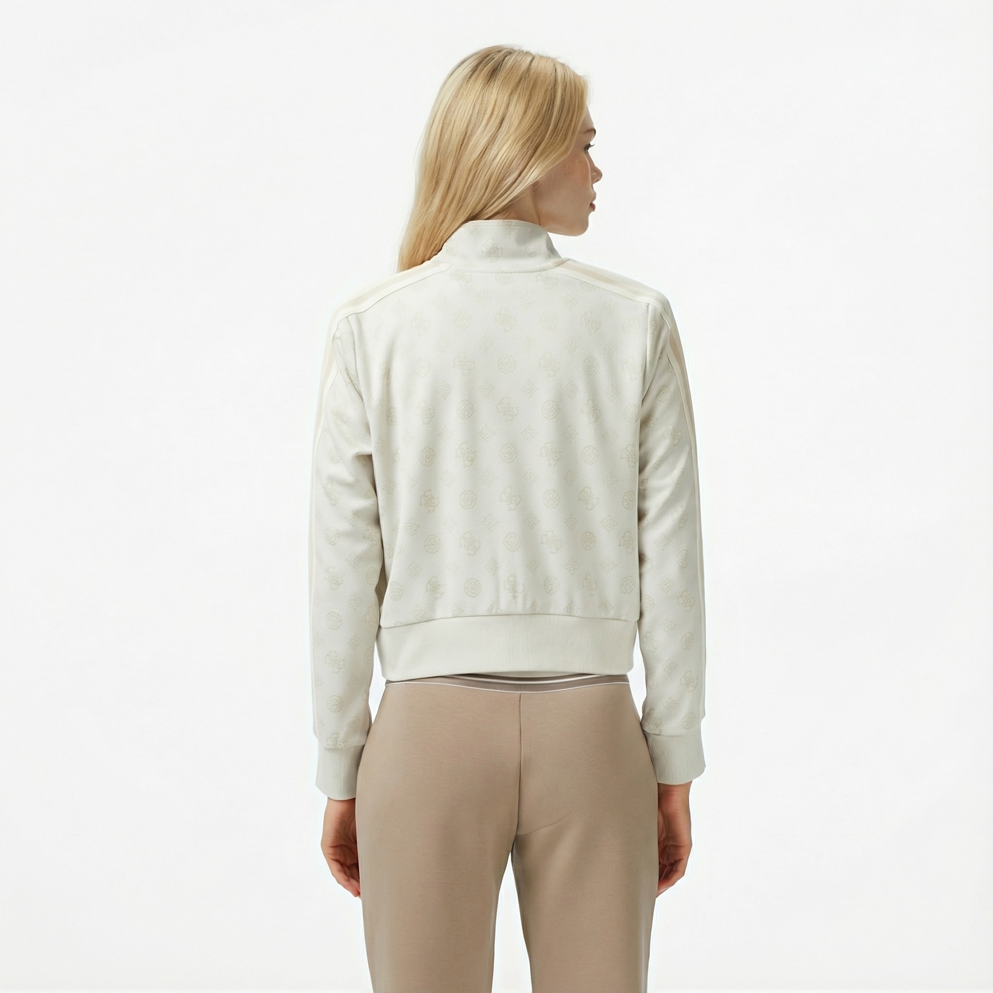 Guess Peony Kadın Beyaz Sweatshirt