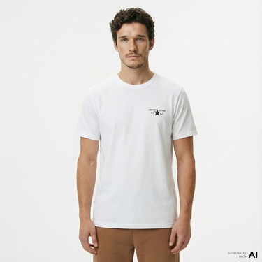  Converse Erkek Grafik Baskılı Beyaz T-Shirt