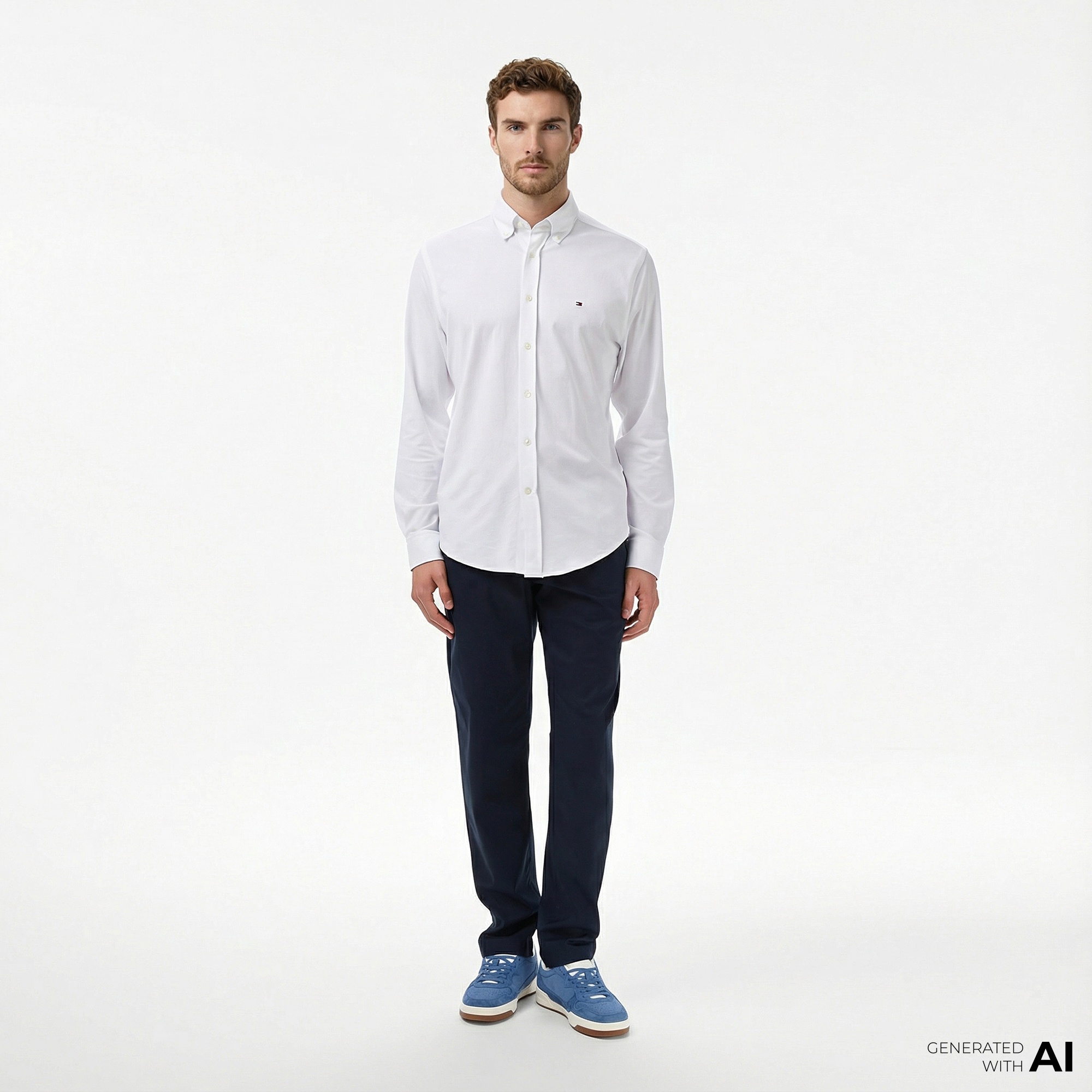 Tommy Hilfiger Harlem Tech Twill Erkek Lacivert Pantolon