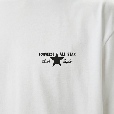  Converse Erkek Grafik Baskılı Beyaz T-Shirt