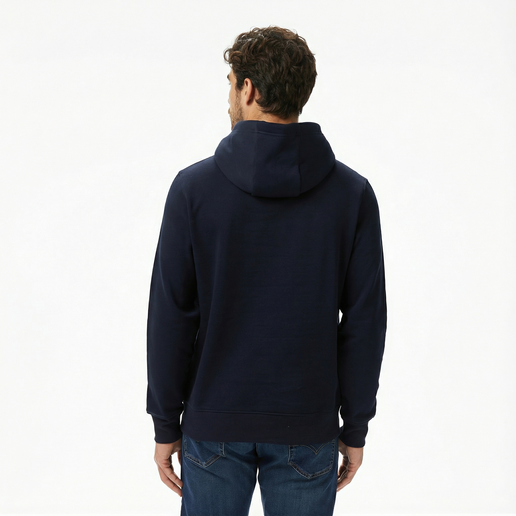 Tommy Hilfiger Oval Graphic Erkek Lacivert Hoodie
