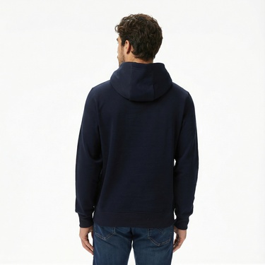  Tommy Hilfiger Oval Graphic Erkek Lacivert Hoodie