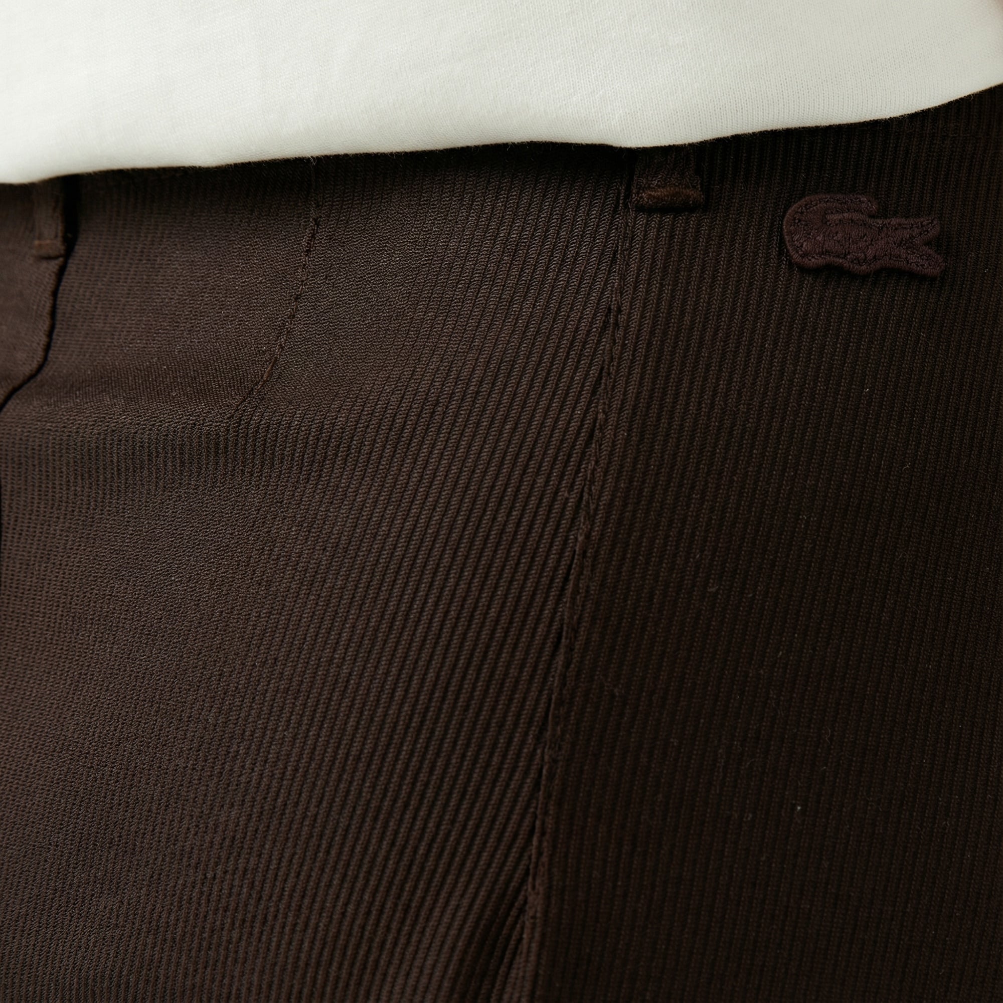 Lacoste Kadın Kahverengi Chino Pantolon