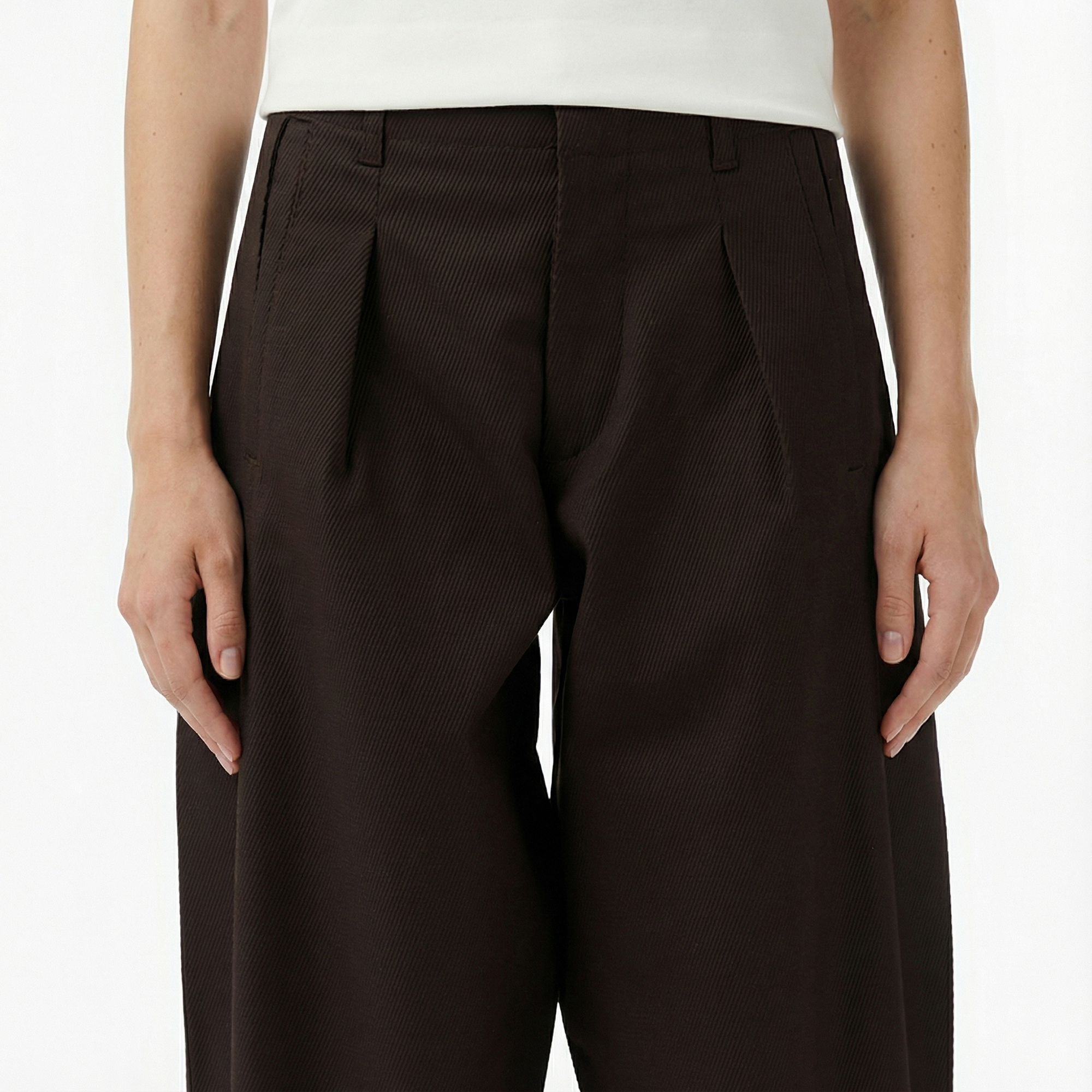  Lacoste Kadın Kahverengi Chino Pantolon