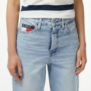  Tommy Hilfiger Layla High Rise Slim Kadın Straight Mavi Jean Pantolon