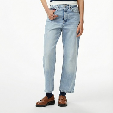  Tommy Hilfiger Layla High Rise Slim Kadın Straight Mavi Jean Pantolon