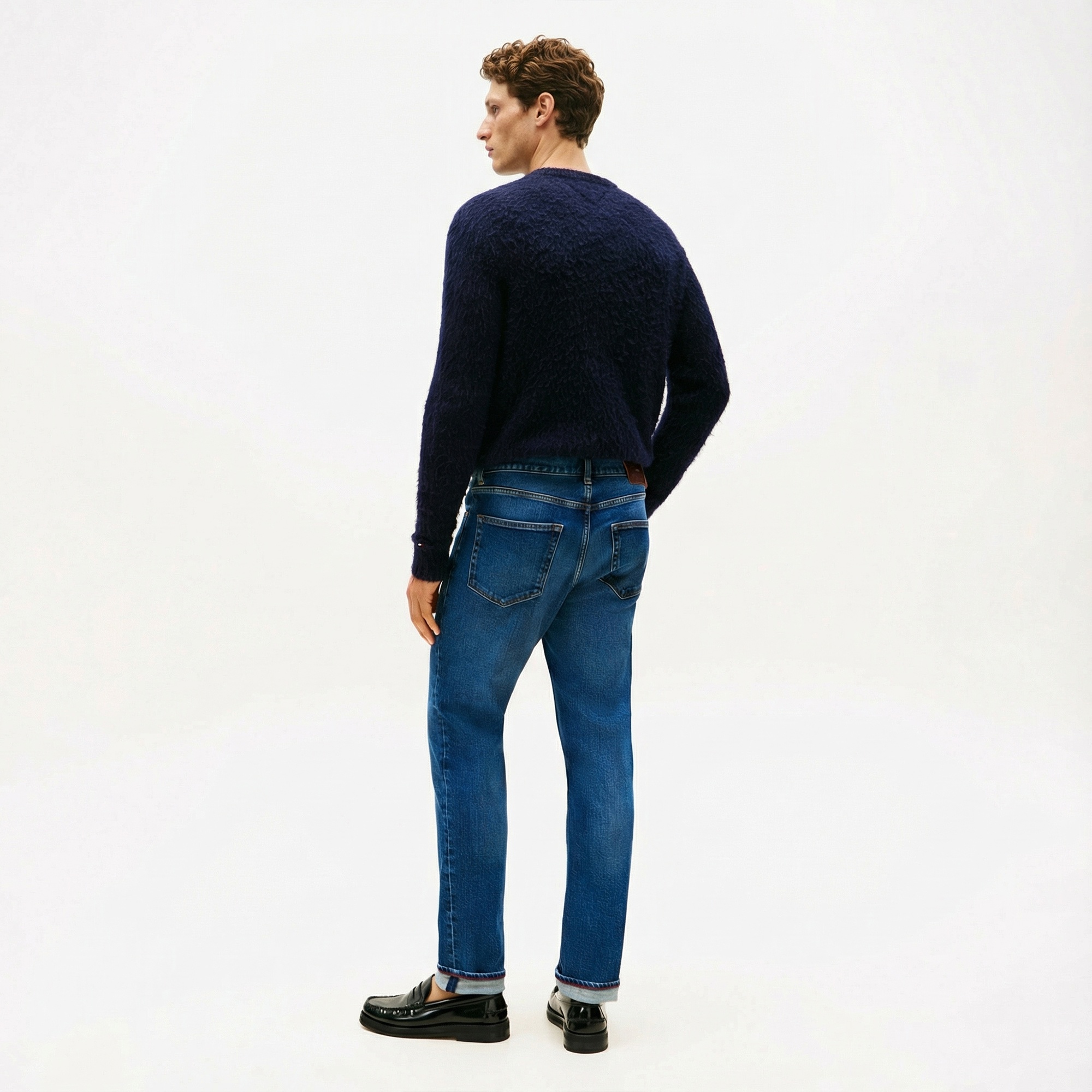 Tommy Hilfiger Denton James Erkek Straight Mavi Jean Pantolon