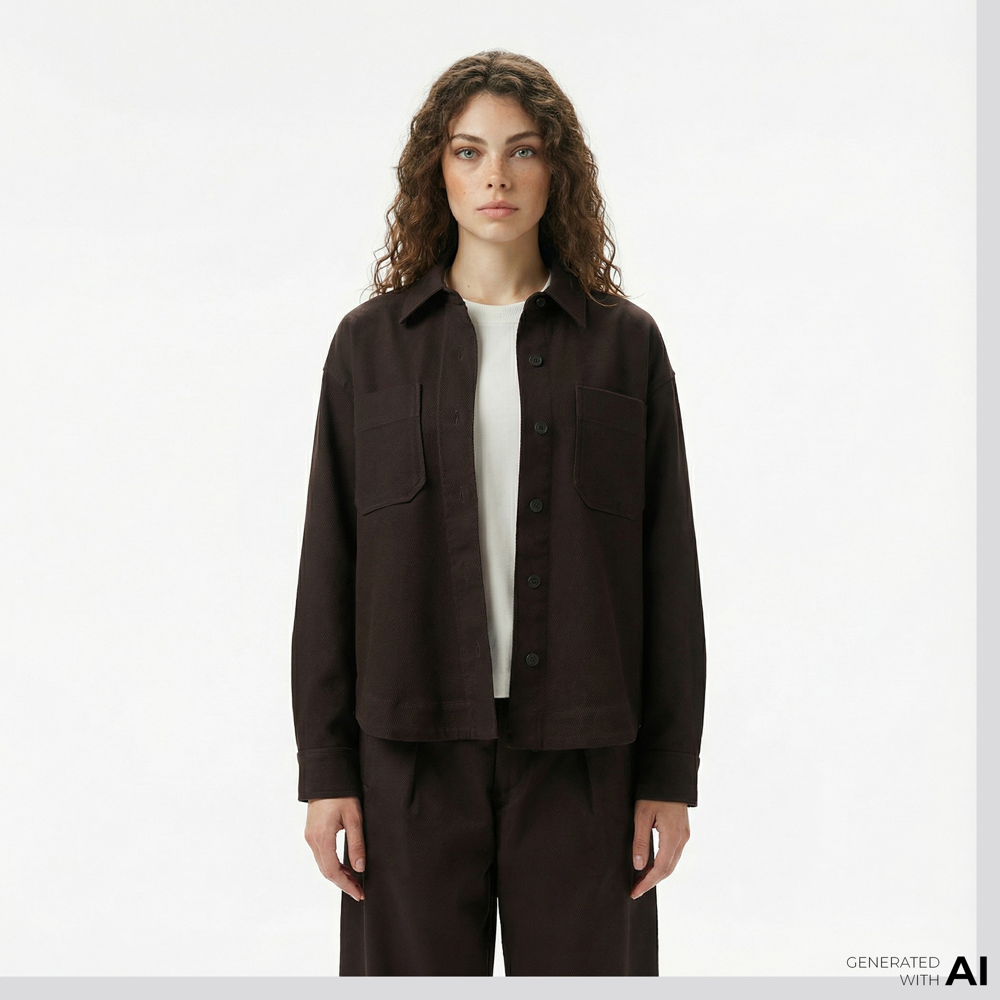 Lacoste Kadın Kahverengi Gömlek