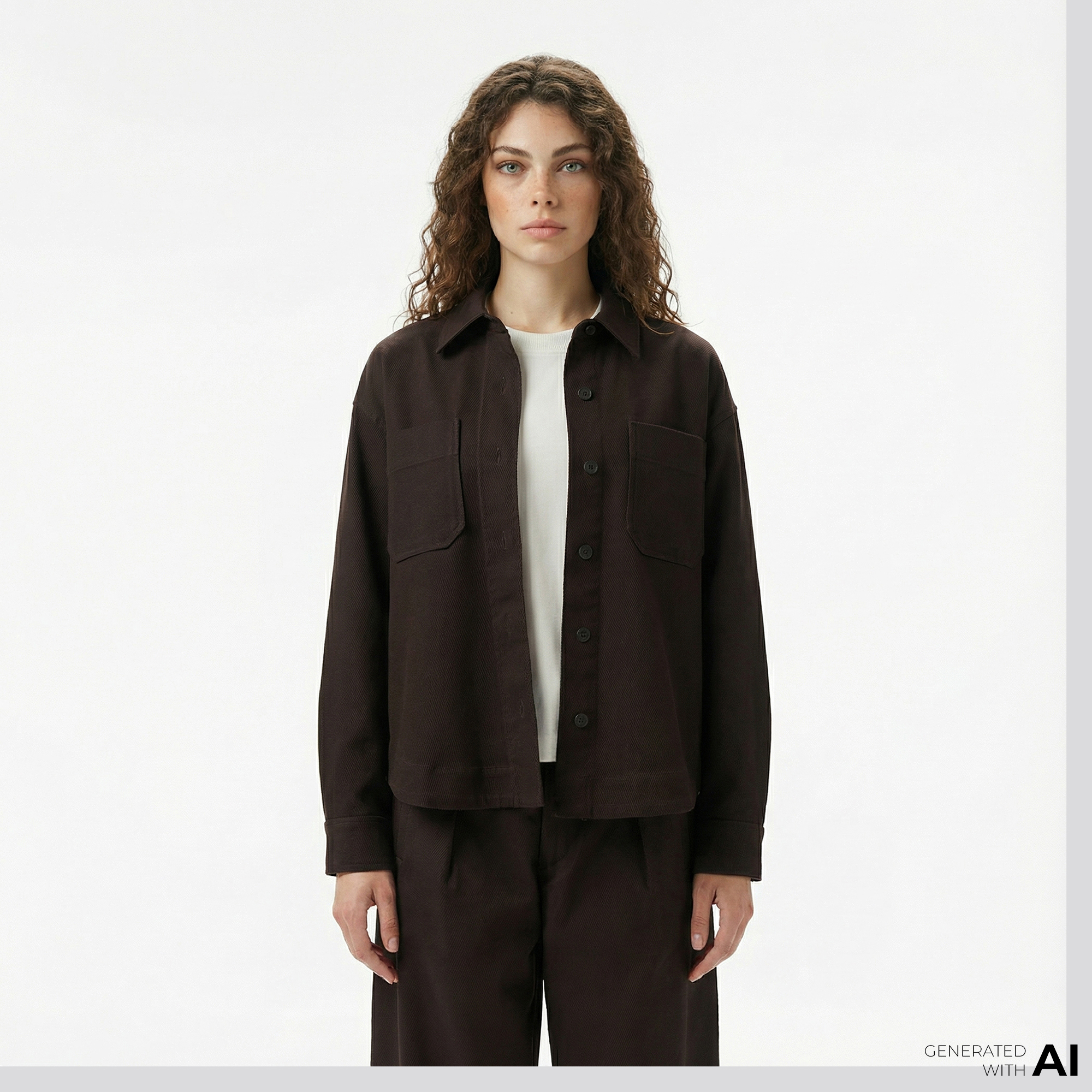  Lacoste Kadın Kahverengi Gömlek