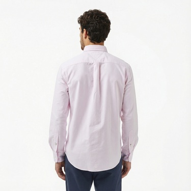  Tommy Hilfiger Heritage Oxford Stripe Erkek Pembe Gömlek