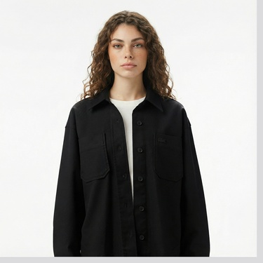  Lacoste Kadın Siyah Gömlek