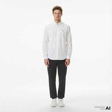  Lacoste Erkek Tapered Fit Siyah Pantolon