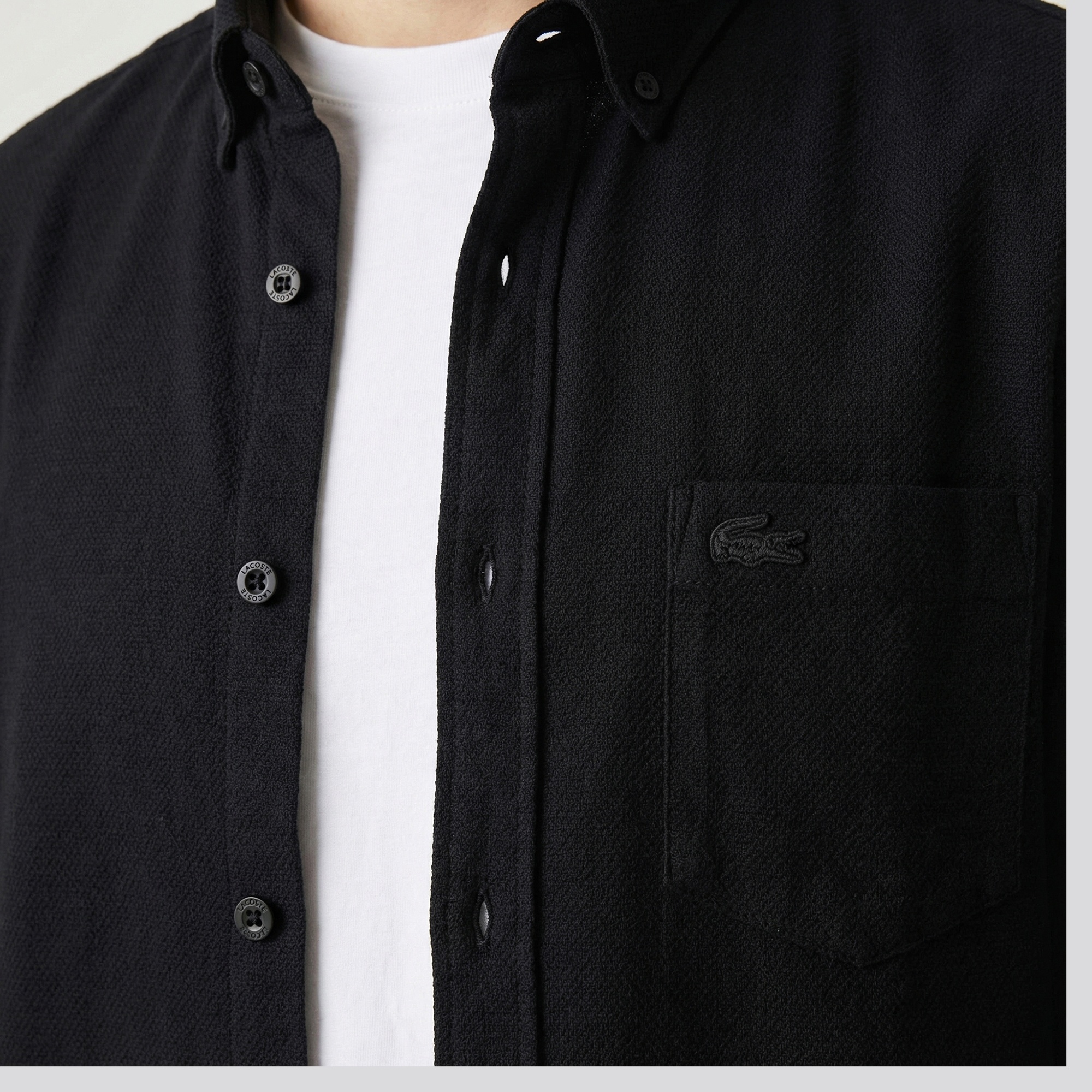 Lacoste Kadın Siyah Gömlek