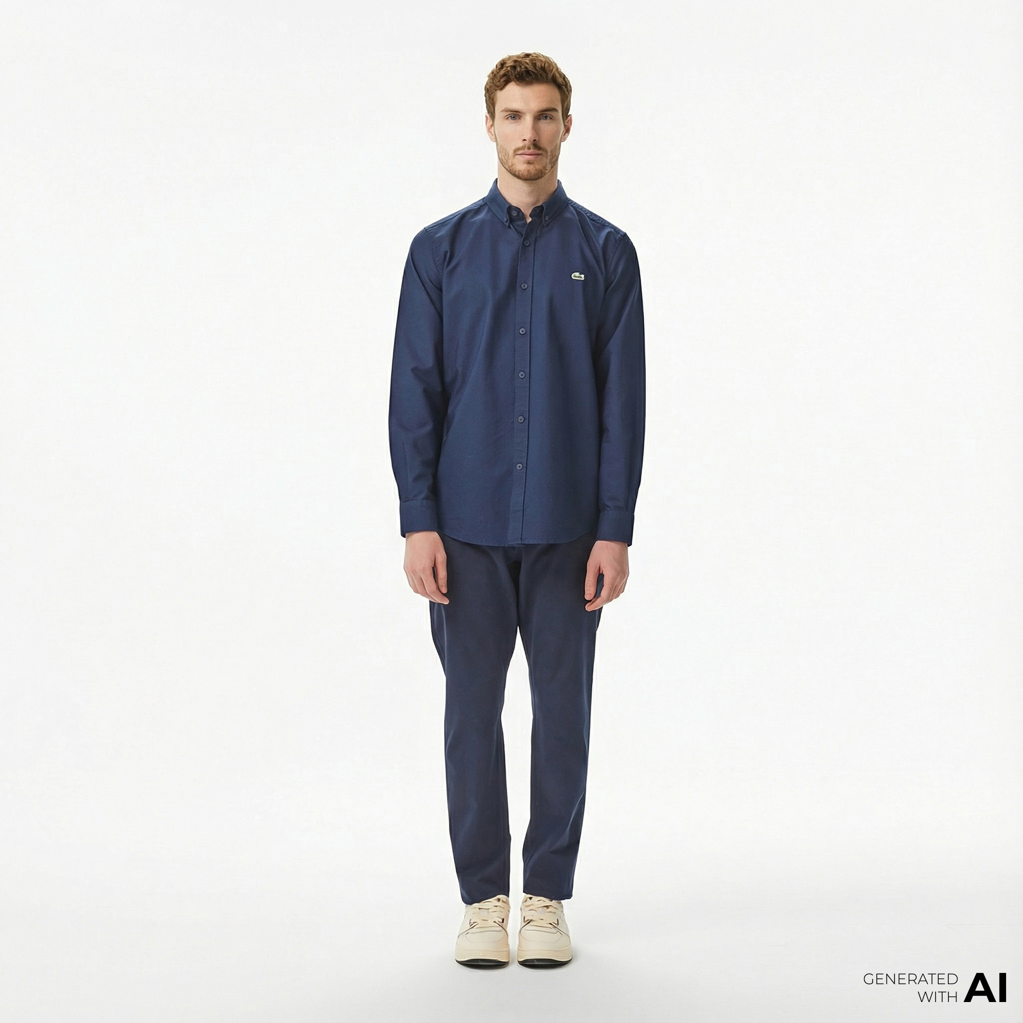 Lacoste Erkek Slim Fit Lacivert Chino Pantolon