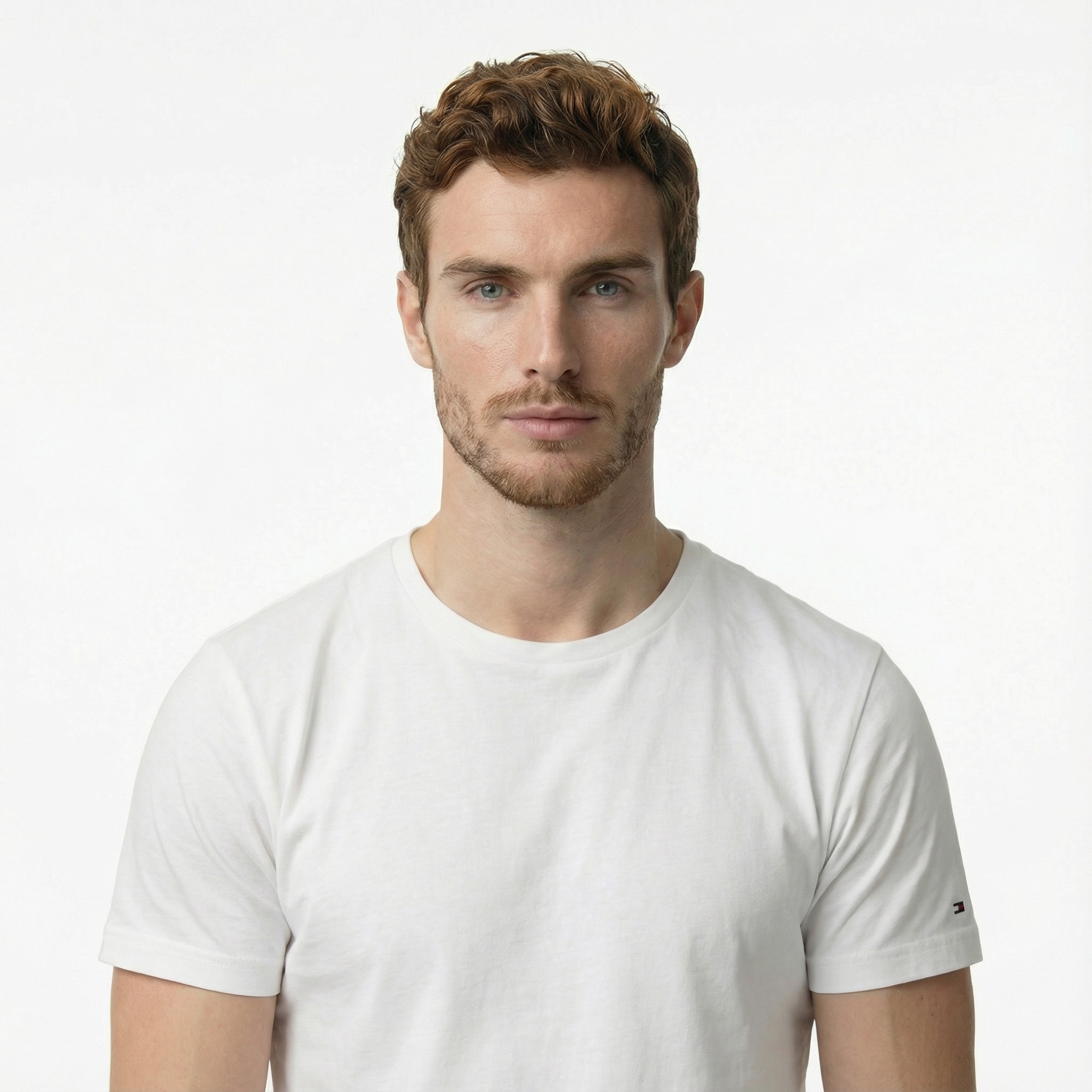 Tommy Jeans Regular Tonal Signature Erkek Beyaz T-Shirt