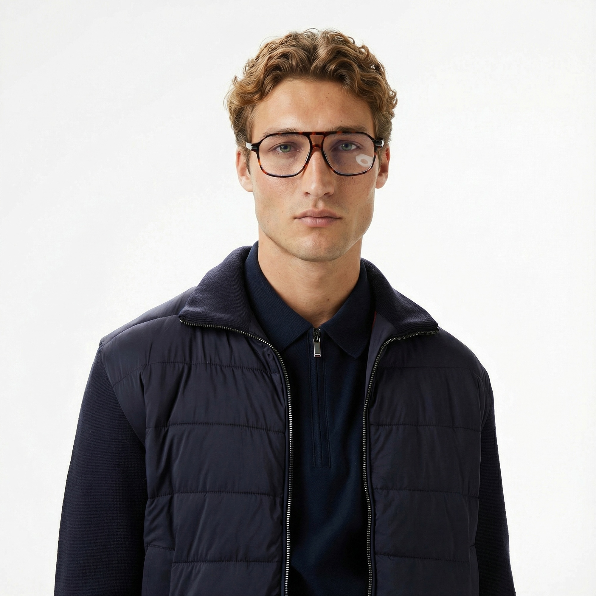 Tommy Hilfiger Mixed Media Erkek Lacivert Ceket