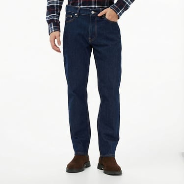  Tommy Hilfiger Ryan Slim Di4156 Erkek Koyu Mavi Straight Jean