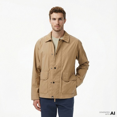  Tommy Hilfiger Walking Erkek Bej Ceket