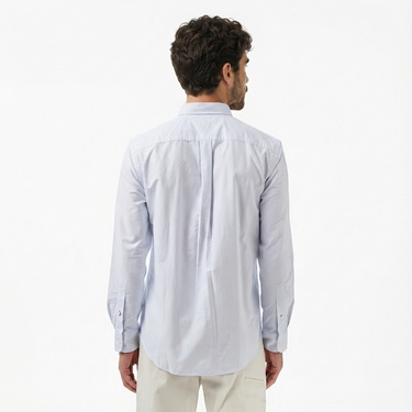  Tommy Hilfiger Heritage Oxford Stripe Erkek Mavi Gömlek