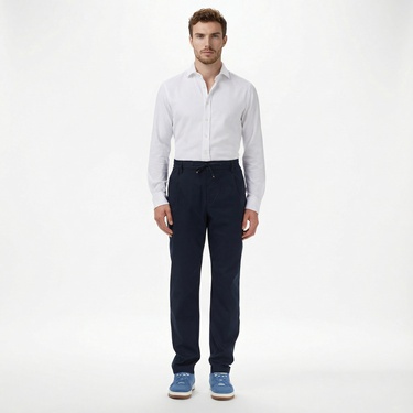  Tommy Hilfiger Harlem Tech Twill Erkek Lacivert Pantolon