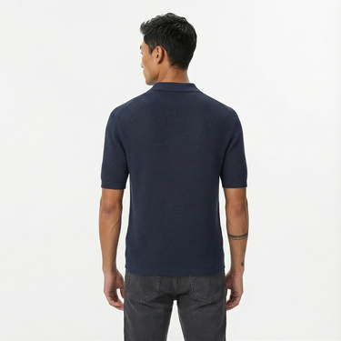  Calvin Klein Cotton Erkek Lacivert Triko