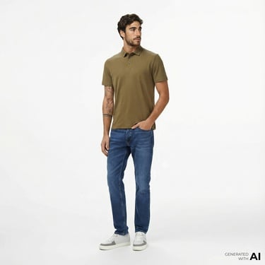  Calvin Klein Slim Hampton Erkek Mavi Jean