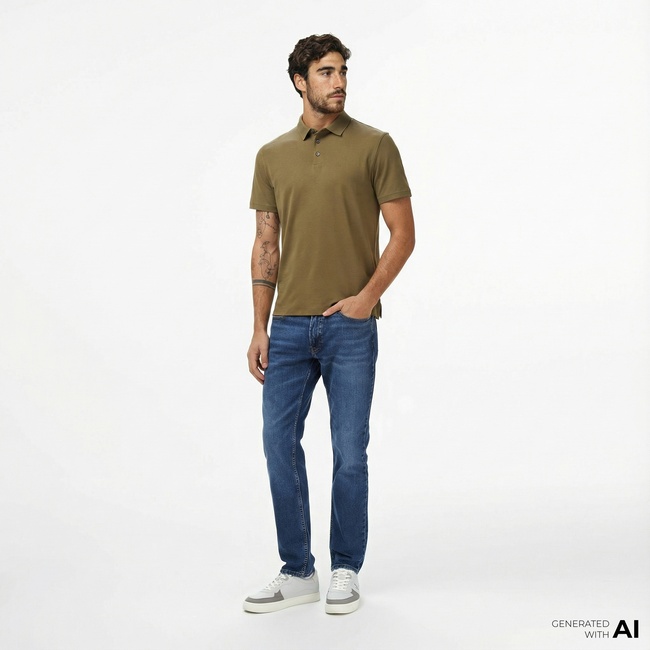  Calvin Klein Slim Hampton Erkek Mavi Jean