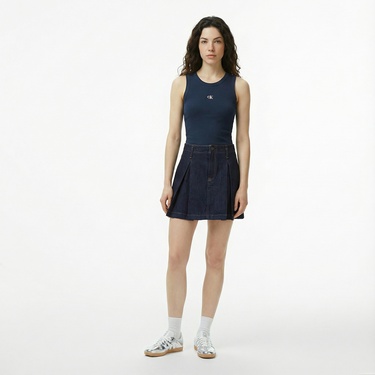 Calvin Klein Modal Tank Essential Kadın Lacivert T-Shirt