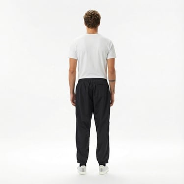  Calvin Klein Nylon Drawstring Straight Jogger Erkek Siyah Eşofman Altı