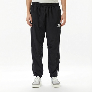  Calvin Klein Nylon Drawstring Straight Jogger Erkek Siyah Eşofman Altı