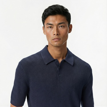  Calvin Klein Cotton Erkek Lacivert Triko