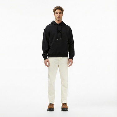  Calvin Klein Fleece Gift Giving Erkek Siyah Sweatshirt