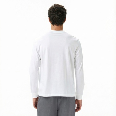  Calvin Klein Easy Monogram Erkek Beyaz T-Shirt
