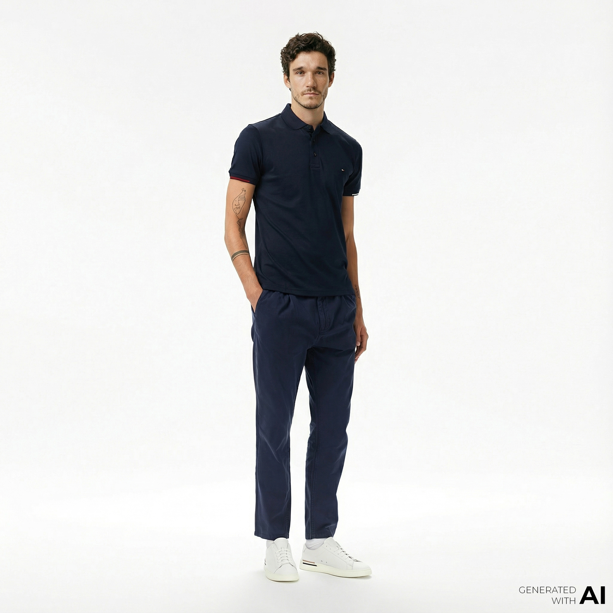  Tommy Hilfiger İsaac Light Cotton Erkek Lacivert Pantolon