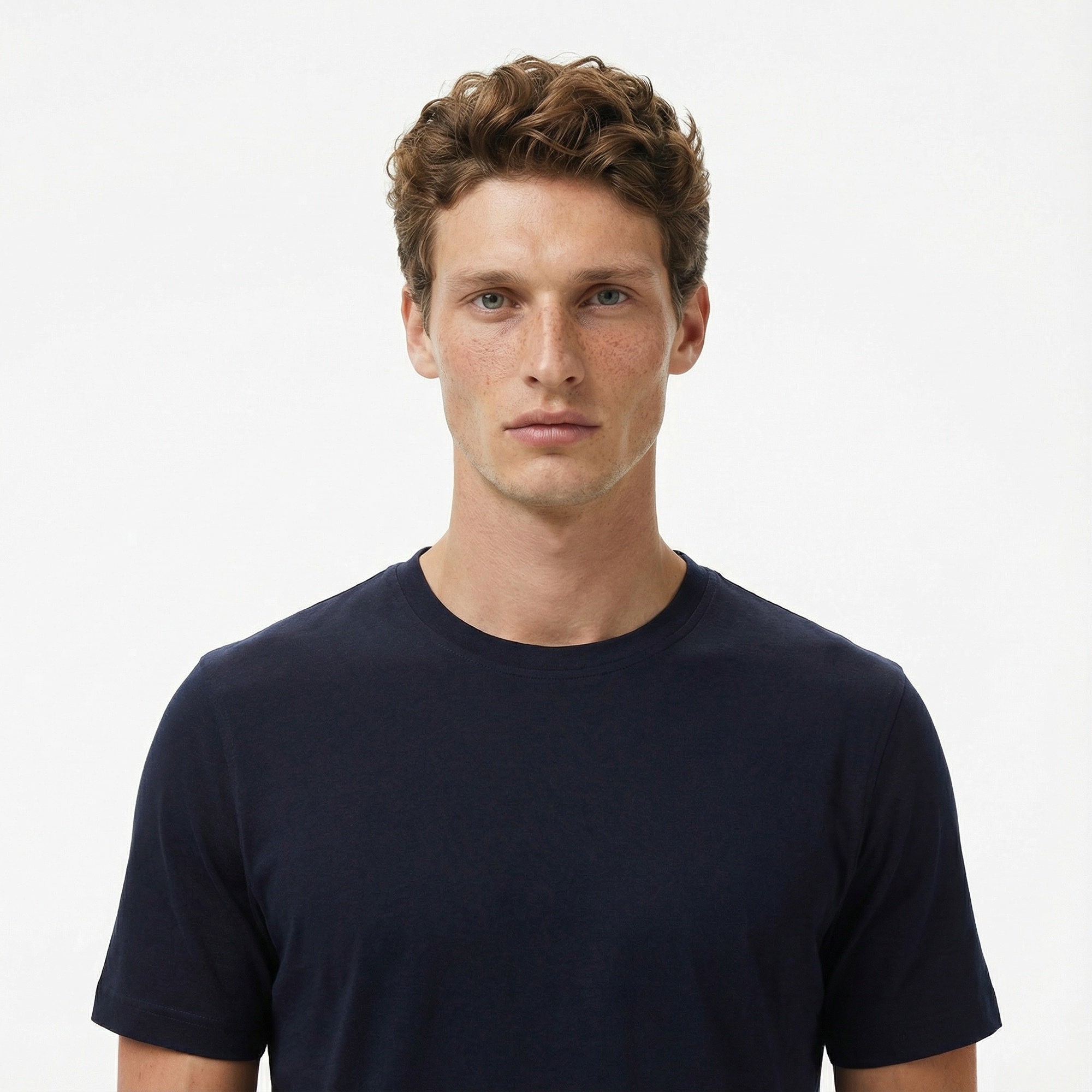 Tommy Hilfiger Mercerised Cotton Erkek Lacivert T-Shirt